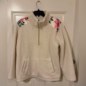 Lilly Pulitzer Cream Fleece Pullover